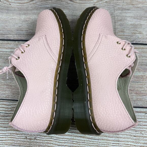 NWOT Dr Martens 1461 Virginia Leather Oxford Shoes Size 8 Salmon Pink Air Wair - Picture 12 of 15